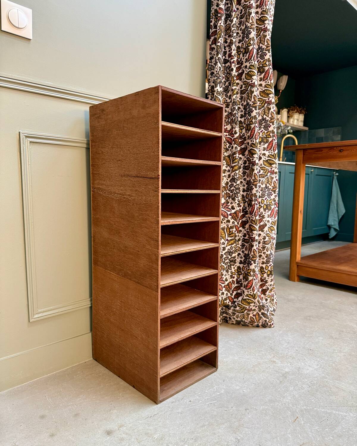 Meuble trieur en bois 70s (rénové)