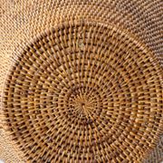 Hand-Woven Rattan Table or Floor Lamp, Burma/Myanmar, Oversized, 1980s