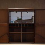 Vintage walnut bar/sideboard, Germany 1980s