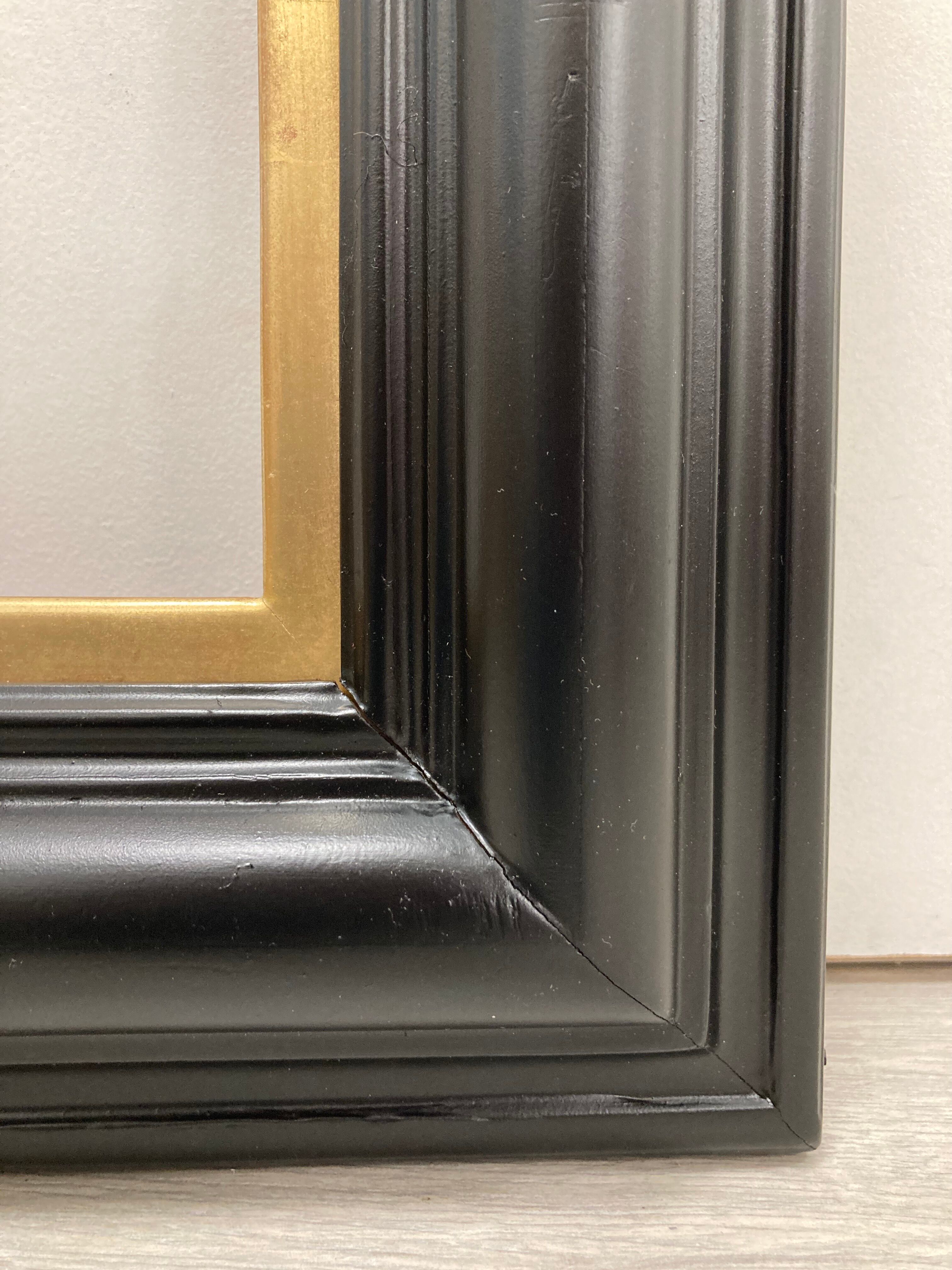 Black frame and vintage gold