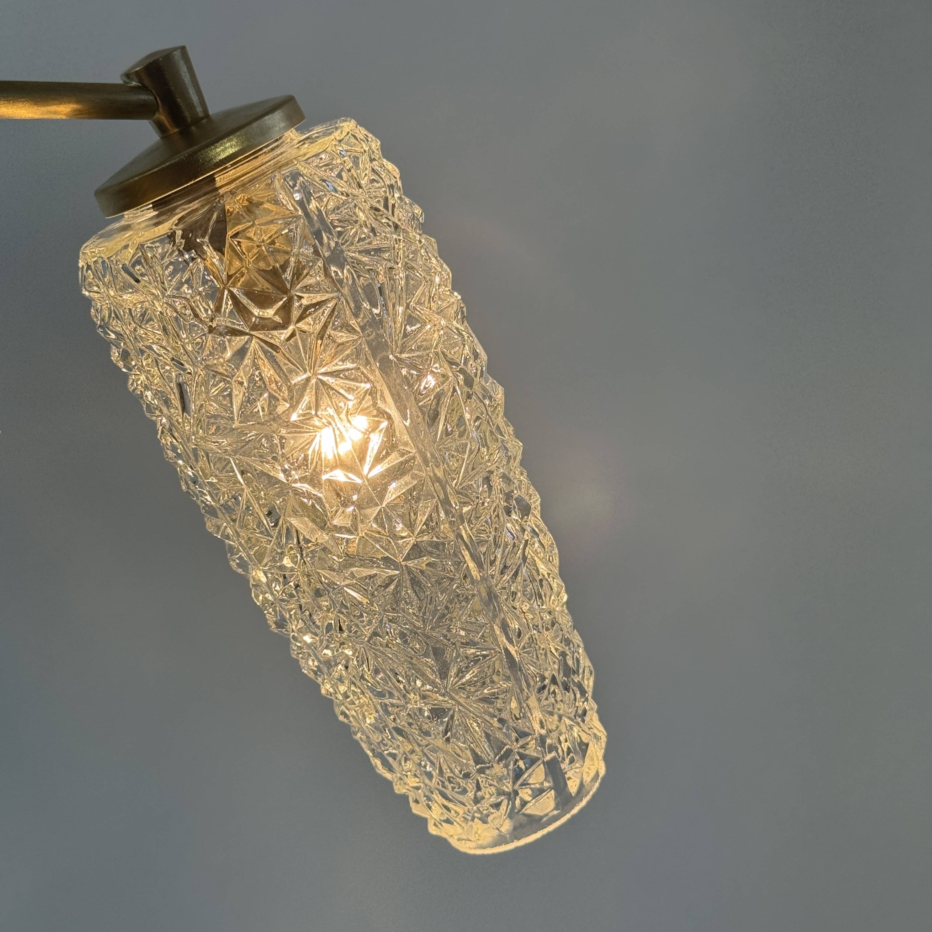 Vintage diamond point wall lights