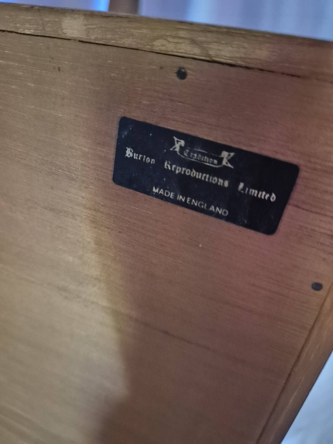 English marine chest of drawers