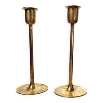 Pair of brass candlesticks candlesticks
