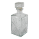 Carafe à whisky en verre ciselé 1970