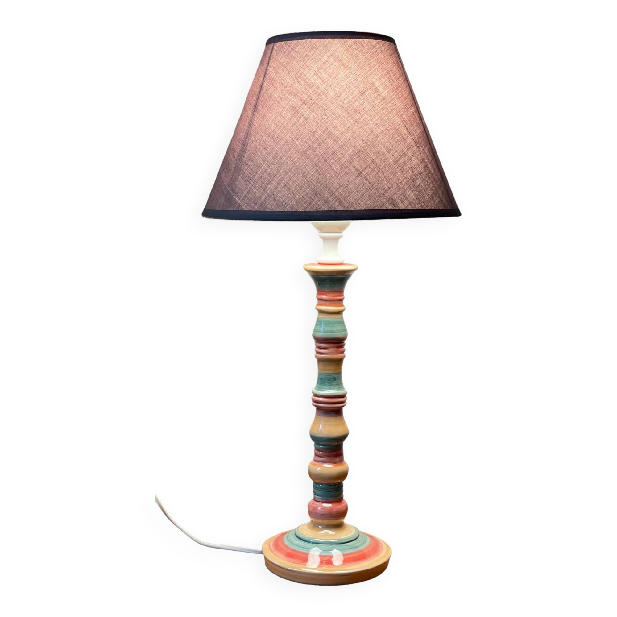 Ceramic lamp by 0. corro vintage