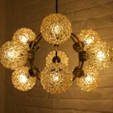 H. Tynell style amber globe chandelier