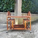 Serving rattan trolley L80