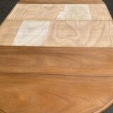 Table à manger ronde extensible Louis Philippe rénovée 215cm