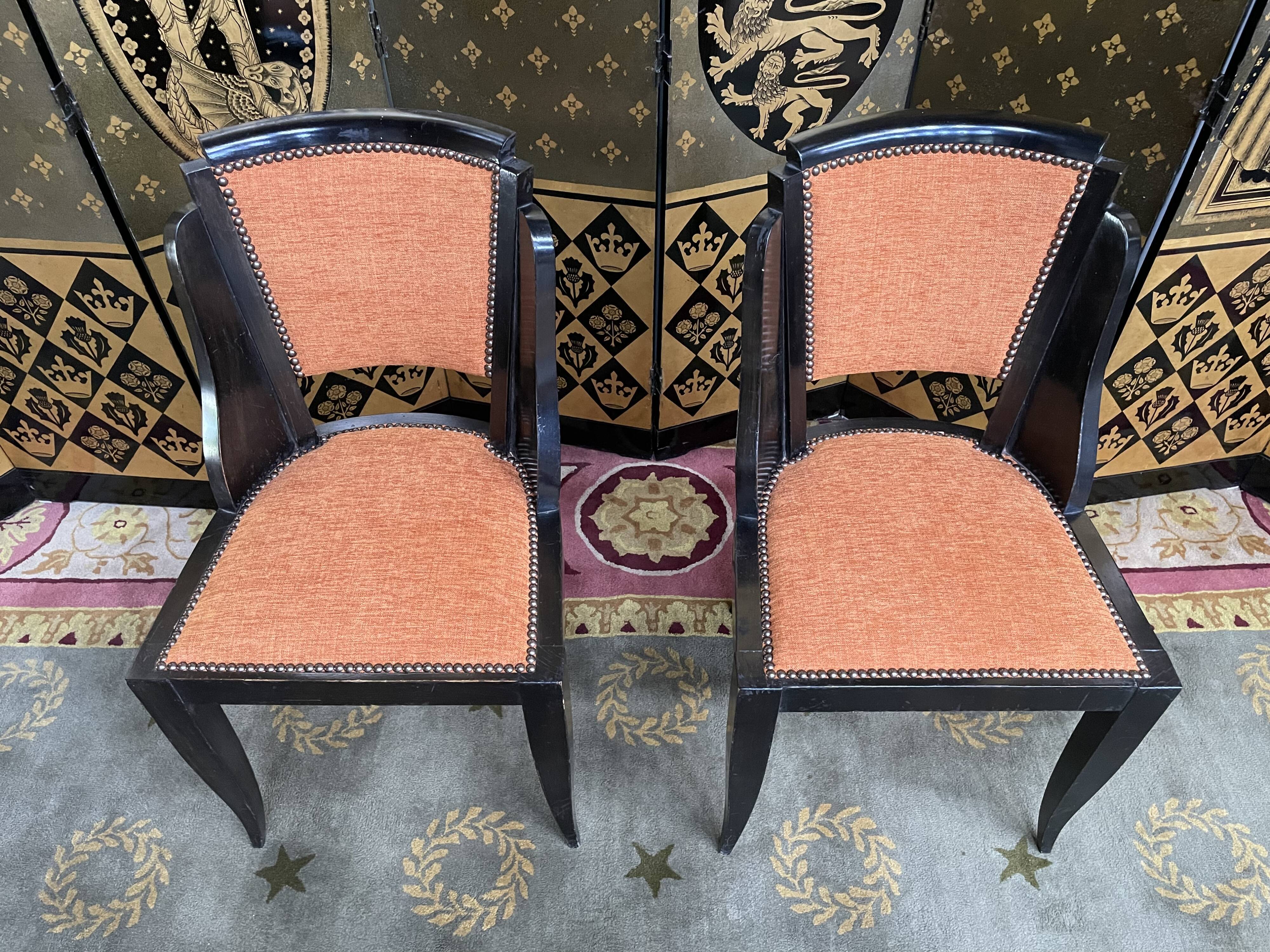 Pair of restored Art Deco period chairs