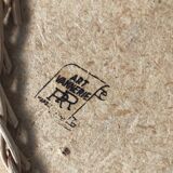 Mirror rattan 50x50cm vintage 1960