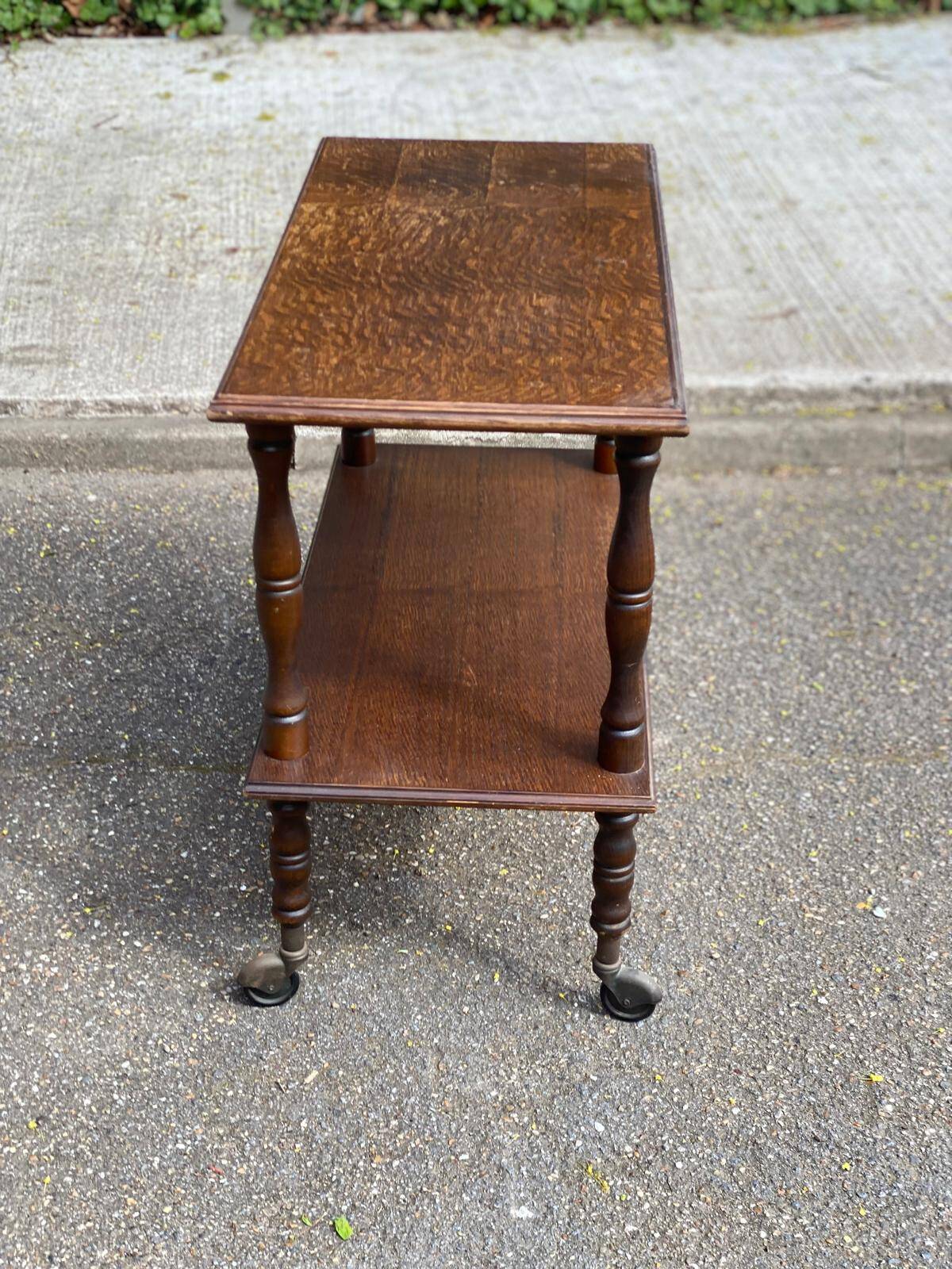 Vintage Louis XIV dessert table in solid wood