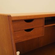 Teak secretary, Danish design, 1960s, Arne Wahl Iversen, Vinde Møbelfabrik