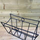 Magazine holders folk art in black metal