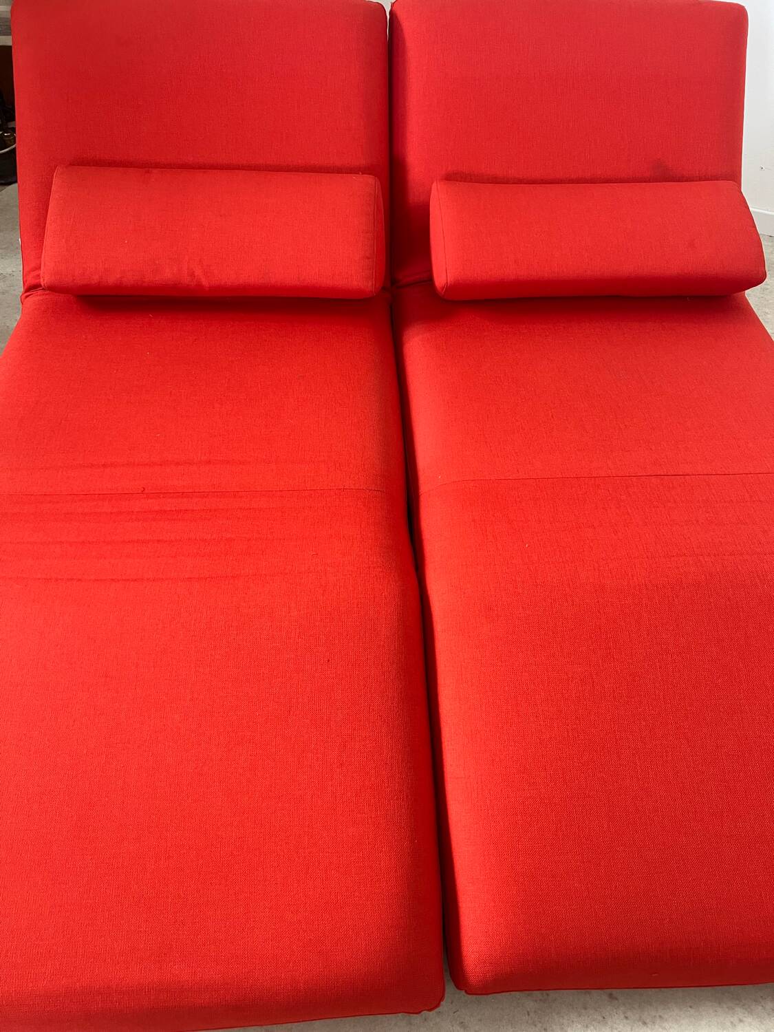Canapé convertible 360° Le Vele Video design italien Futura 2 places rouge