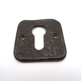 Beautiful Mid Century Brutalist abstract solid Bronze cast door Handle Germany 1960