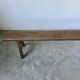 Small solid walnut farm bench, 1950s