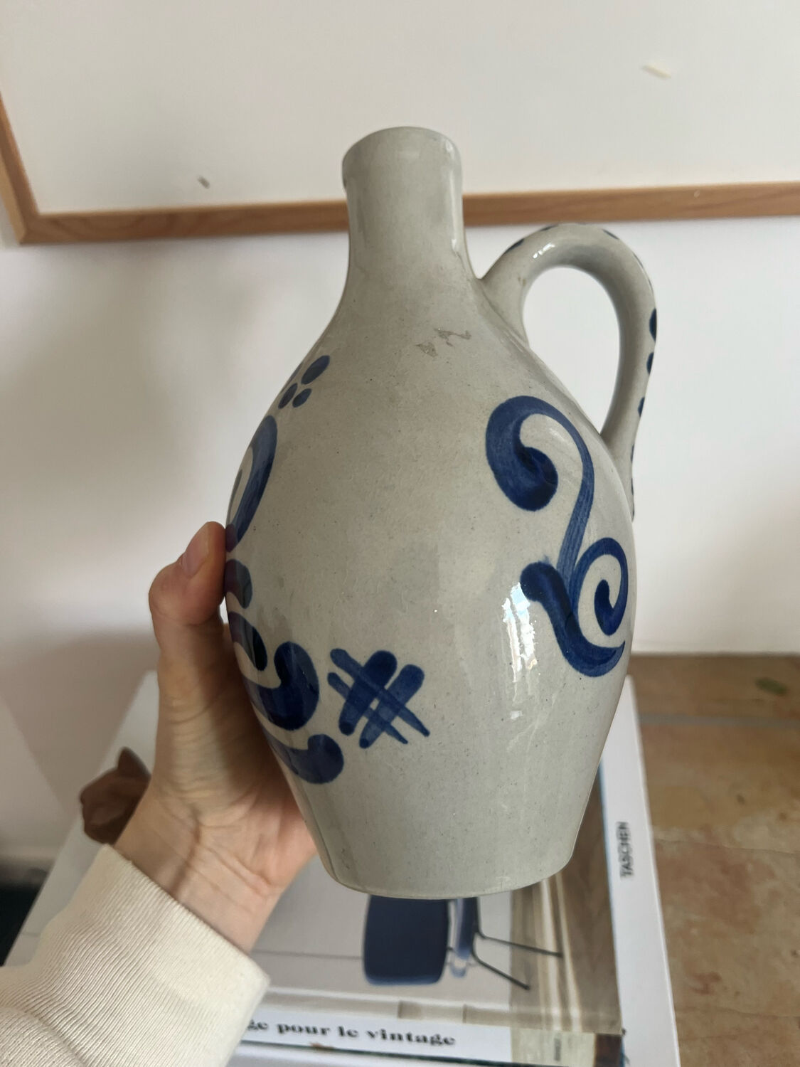 Soliflore or vintage painted vase