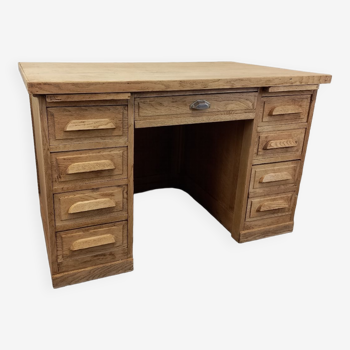 Desk with oak drawers