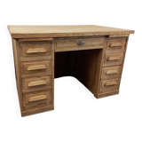 Desk with oak drawers