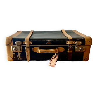 Black vintage cardboard suitcase - Lohmann