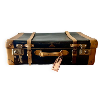 Valise noire en carton vintage - Lohmann