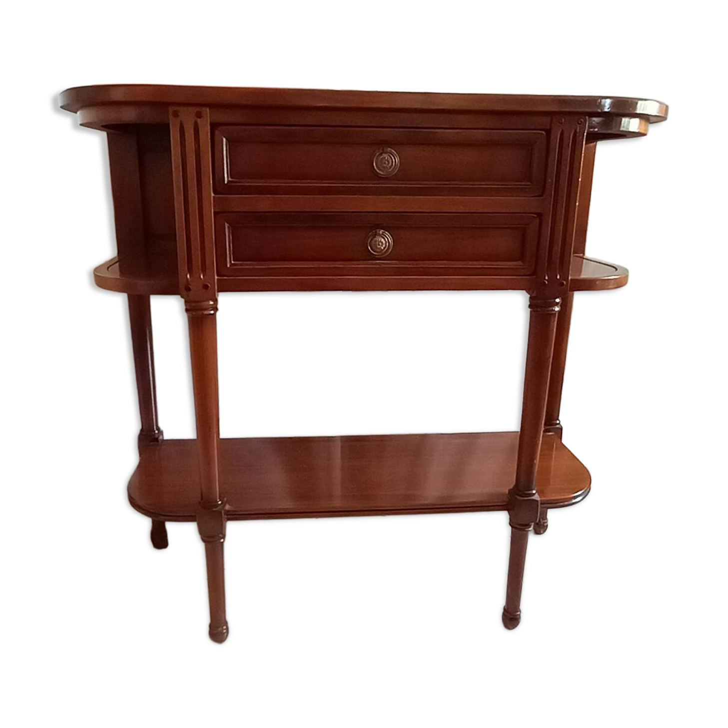 Chest of drawers, console in cherry wood