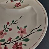 Asparagus plate Sarreguemines decoration sharp sharp early twentieth century