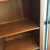 Vintage wardrobe wears mirror coats and Scandinavian design closet