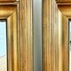 Paire de miroirs muraux en bois doré danois antiques, fin du 19e siècle