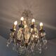 Bronze and crystal chandelier with 9 lights