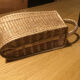 Old wicker bottle holder