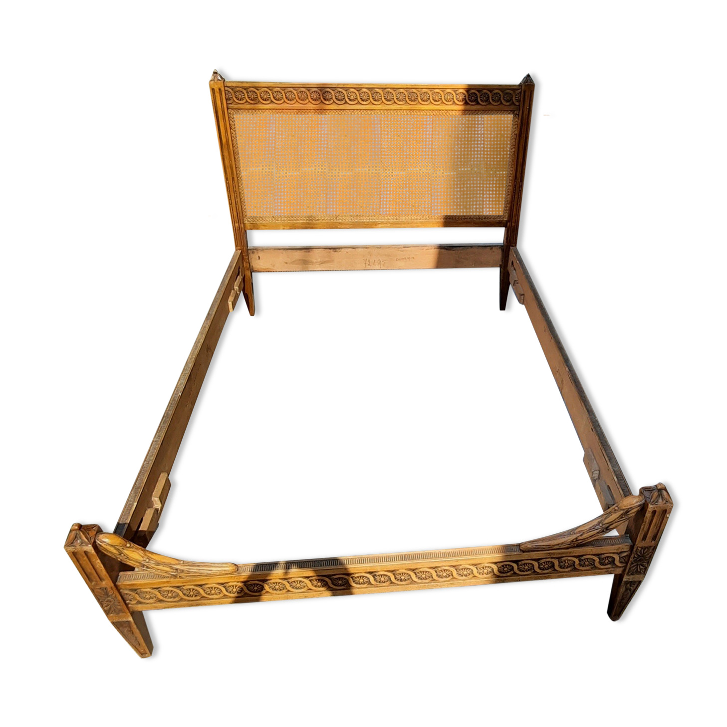 Louis XVI style cane bed