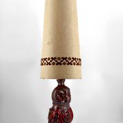 Important ceramic lamp / floor lamp, Owl, by Walter Gerhards