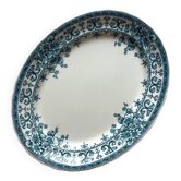 Oval dish in English ironstone, Oxford, Keeling & Co, late 19th century