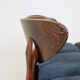 Chaises de salle à manger bouclé bleu marine lot de 6