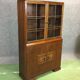 Glass art deco oak buffet