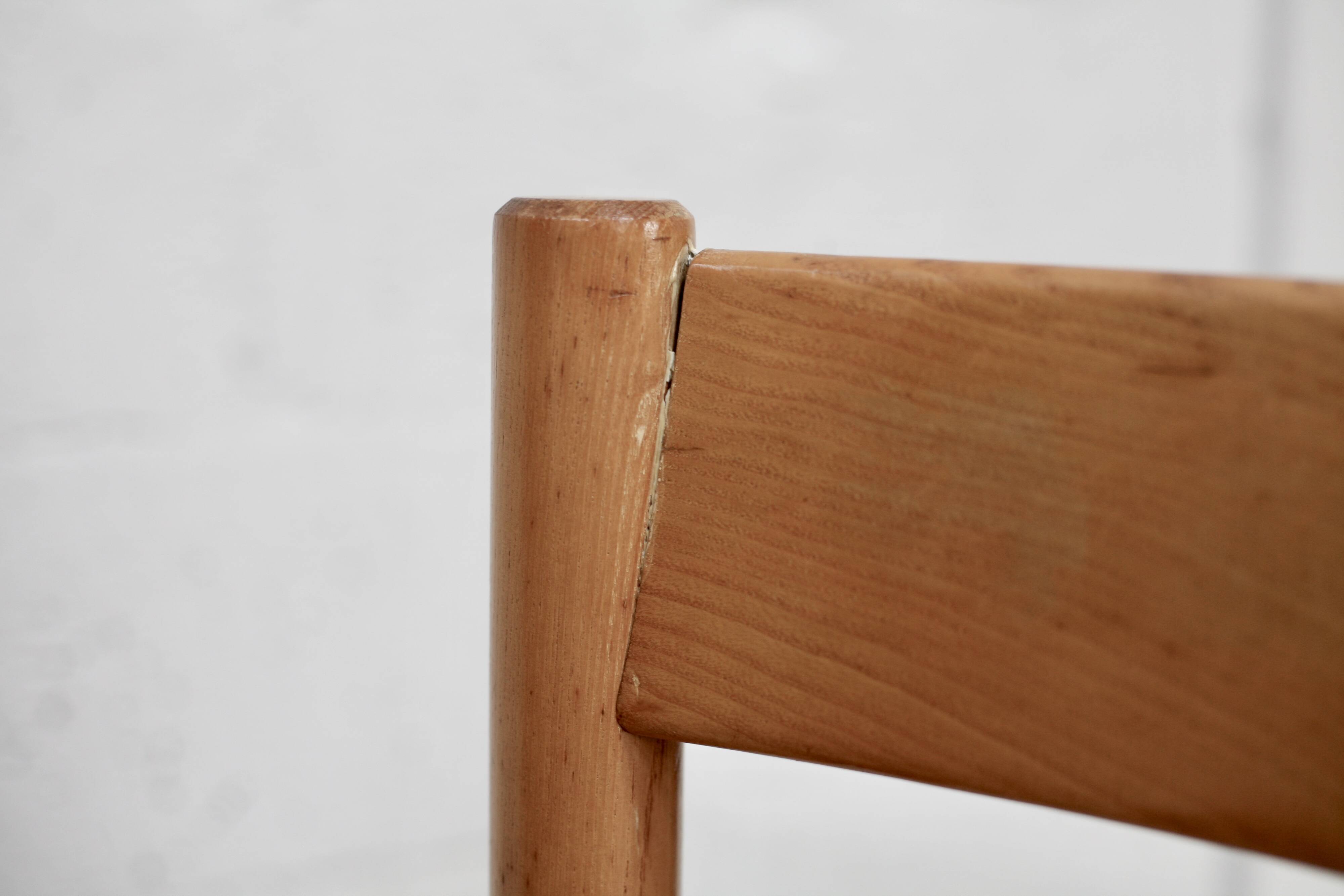 Pair of straw chairs. France, circa 1960