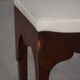 Early 20th-century mahogany vanity stool, made by a Danish cabinetmaker.