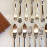 PLATIL 12 Couverts à Poisson  Métal Argenté