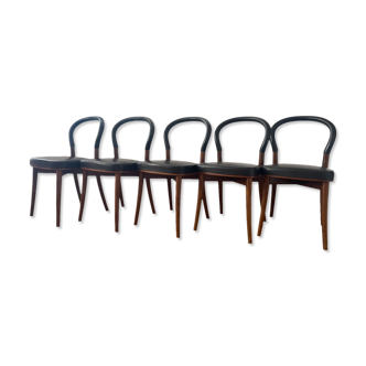 5 chaises Gteborg 501 de Cassina, design Erik Gunnar Asplund