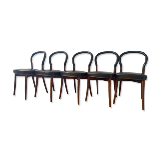 5 Gteborg 501 chairs by Cassina, design Erik Gunnar Asplund