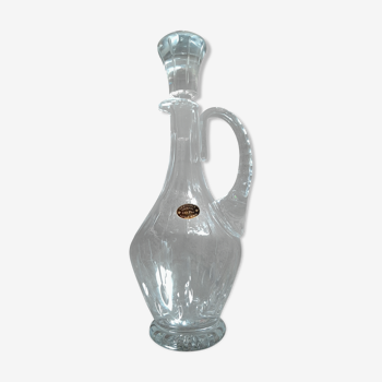 Carafe en cristal taillé main avec bouchon de carafe