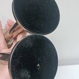 Pair of silver-plated candlesticks