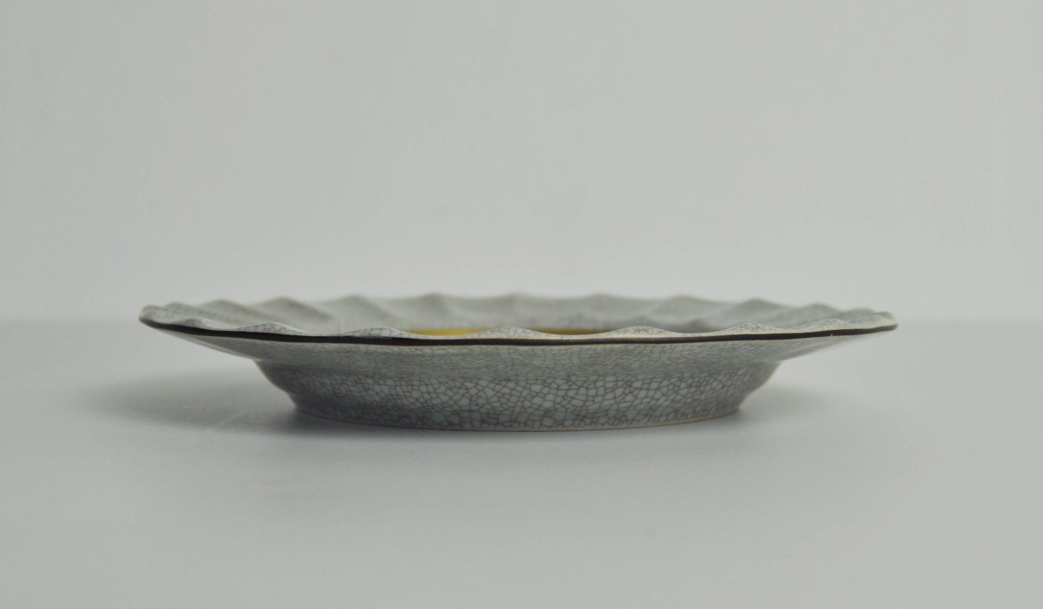 Royal Copenhagen Crackle glaze porcelain ashtray, Denmark 1950s