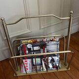 Golden magazine rack