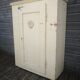 Vintage wooden pantry, old kitchen furniture