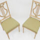 Série de 4 chaises à dossier lyre