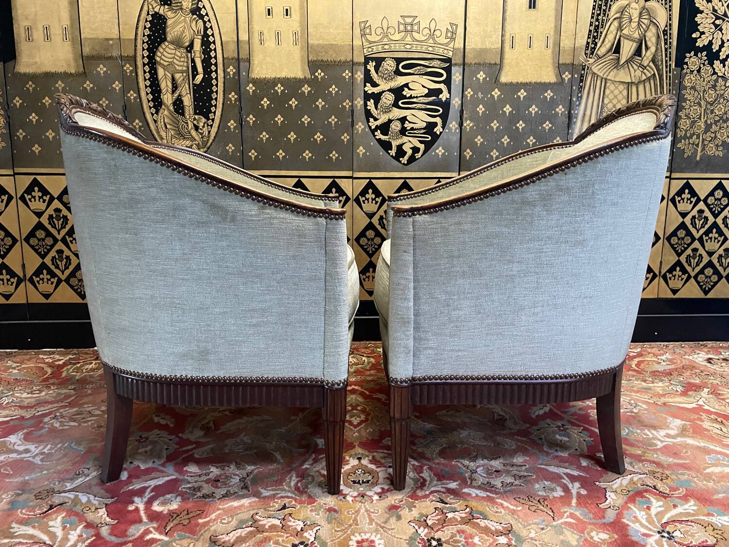 Salon époque Art Déco Canapé et Paire de fauteuils