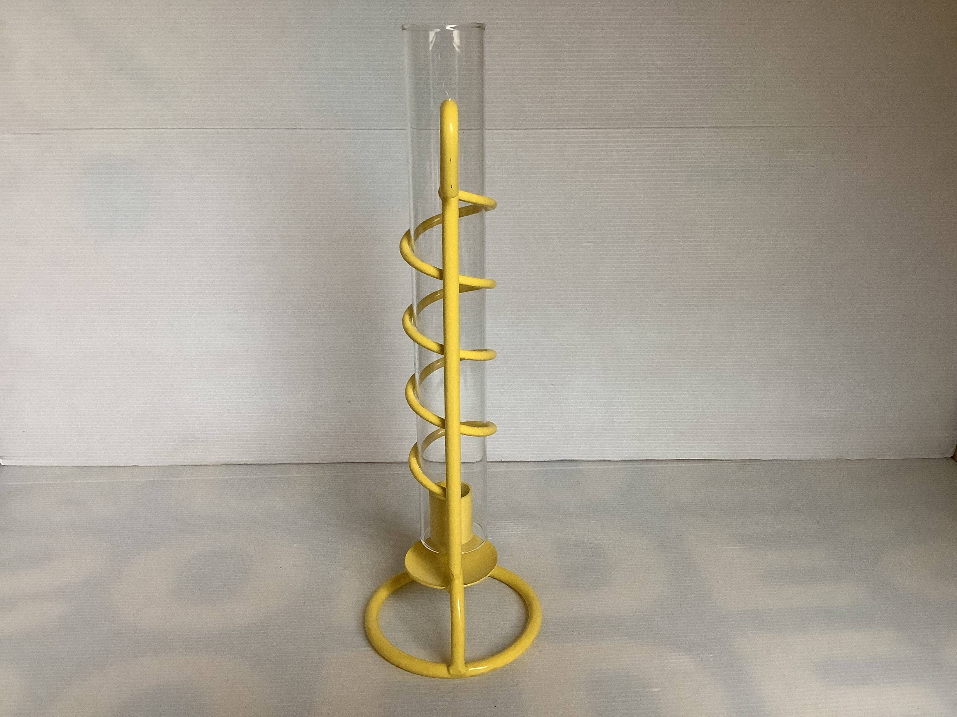 Large yellow spiral candlestick