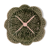 Small plate dabbling cabbage leaf